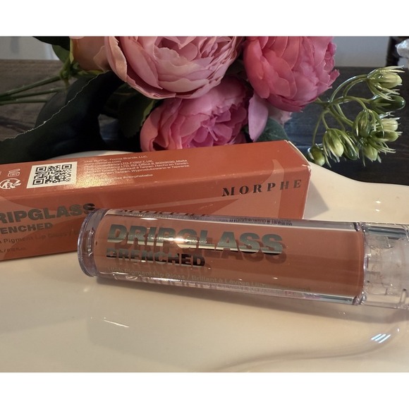 Morphe Other - NEW Morphe DripGlass‎ Drenched Lip Gloss WET PEACH Peachy Nude